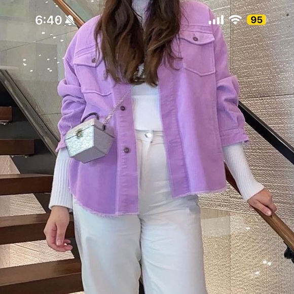 Corduroy purple jacket - Picture 2 of 2